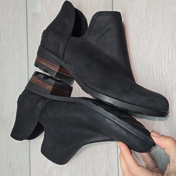 Sorwl Women's Ankle Cut Out Side Boots Shoes Chuncky Platform Sz 7 - Picture 8 of 10